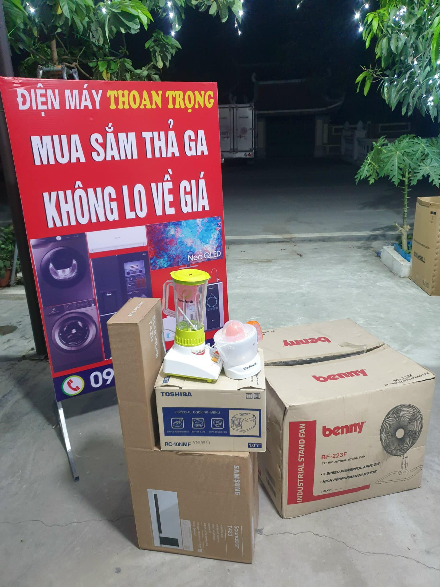 điện máy thoan trọng mua sắm thỏa ga không lo về giá